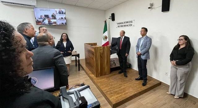 Inauguran sala de oralidad en penal de Zamora