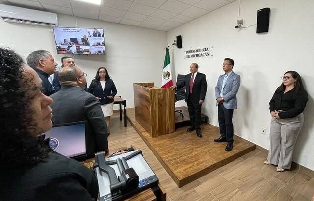 Inauguran sala de oralidad en penal de Zamora