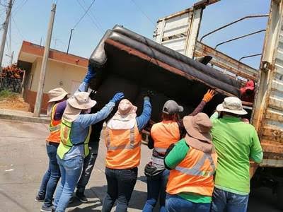 Retiran 10 toneladas de basura en comunidades y colonias de Zamora