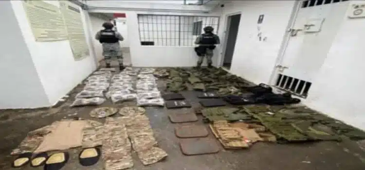 Sedena y Guardia Nacional aseguran arsenal en Michoacán