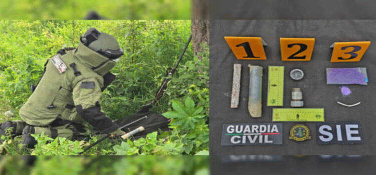 Desactivan artefactos explosivos y aseguran armas en Michoacán