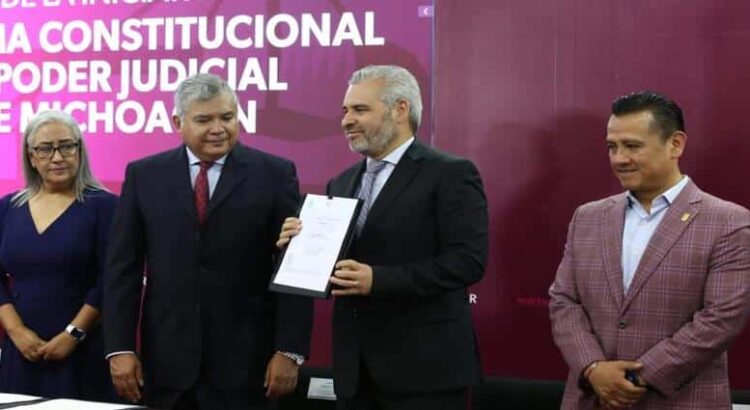 Michoacán, primer estado en presentar iniciativa de reforma al Poder Judicial local