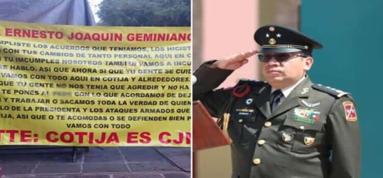 CJNG deja narcomanta a alto mando militar en Michoacán