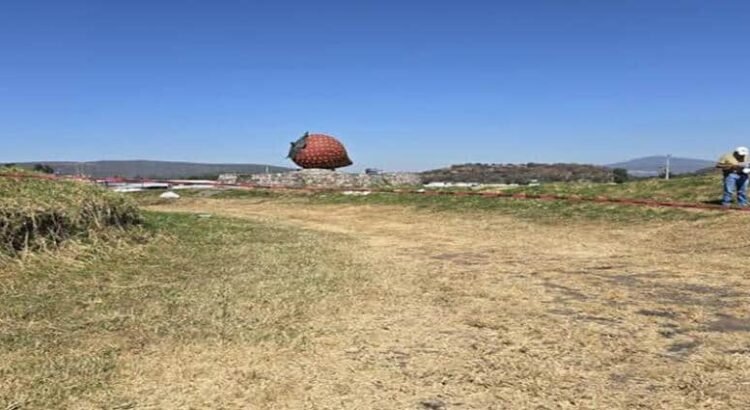 En Michoacán localizan cabeza humana junto al monumento de La Fresa en Jacona