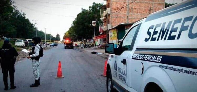 Ataque armado en centro de Zamora deja dos muertos y un lesionado