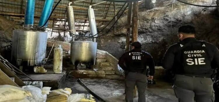 Desmantelan laboratorio de metanfetaminas en Tzitzio, Michoacán