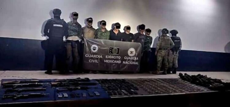 Detienen a 7 delincuentes en Apatzingán, Michoacán