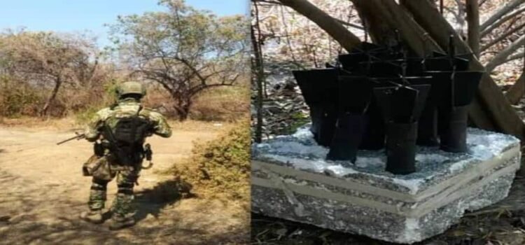 Hallan 12 explosivos artesanales listos para ser lanzados desde dron en Michoacán