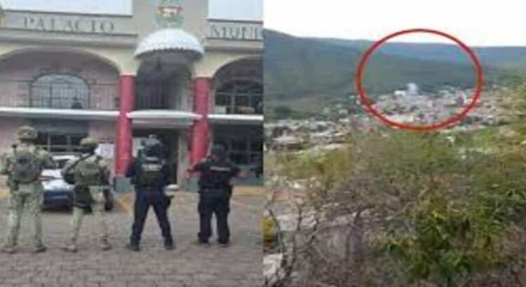 Atacan con drones explosivos la presidencia municipal de Juárez, Michoacán