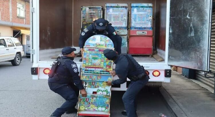 Aseguran cerca de 3 mil máquinas tragamonedas en Michoacán en 4 años