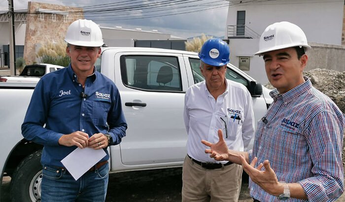 Supervisa Carlos Soto obras de colectores sanitarios en Zamora