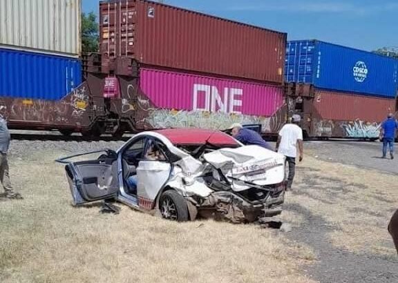 Taxista resulta lesionado tras intentar ganarle el paso al tren en Zamora