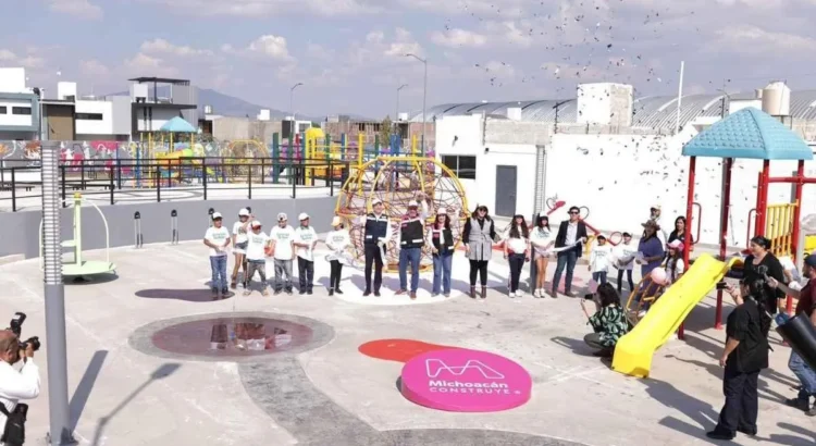 Inauguran en Zamora parque infantil con inversión estatal y municipal Inauguran en Zamora parque infantil con inversión estatal y municipal
