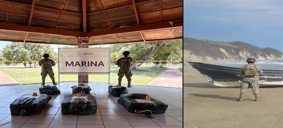 Semar decomisa droga en embarcación frente a costas de Michoacán