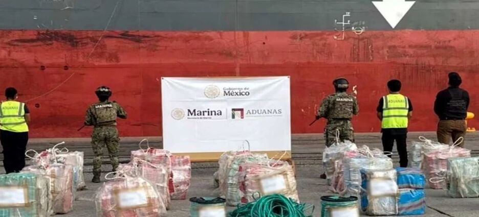 Decomisan más de una tonelada de cocaína en buque que llegó a Michoacán; embarcación es investigada por posible vínculo criminal