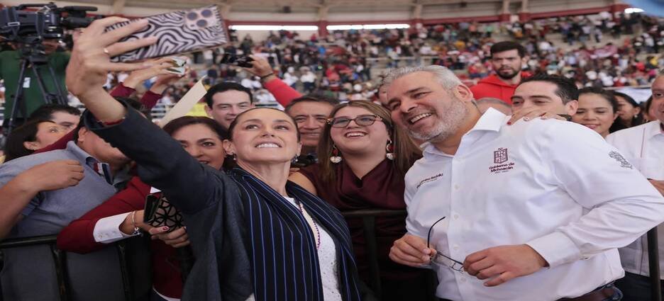 Bedolla agradece apoyo de Sheinbaum para reforzar seguridad en la zona aguacatera