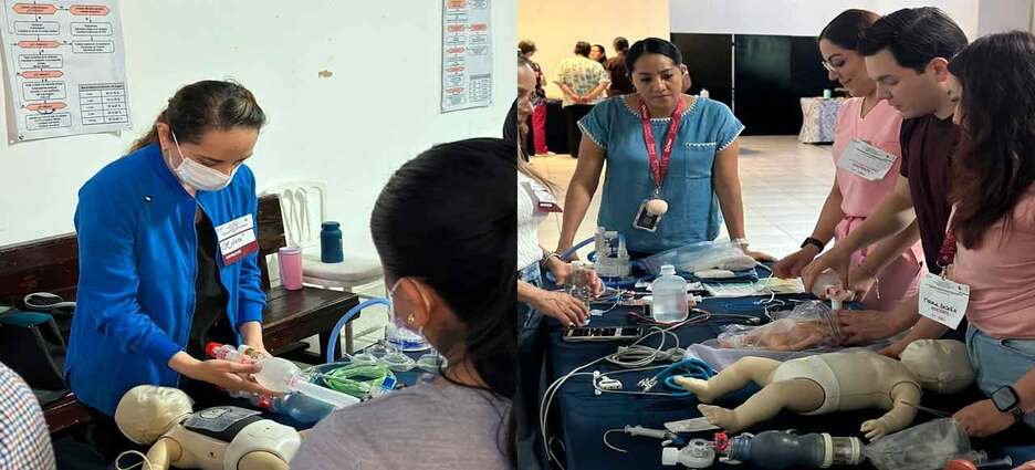 SSM capacita a personal de salud en reanimación neonatal para fortalecer atención a recién nacidos